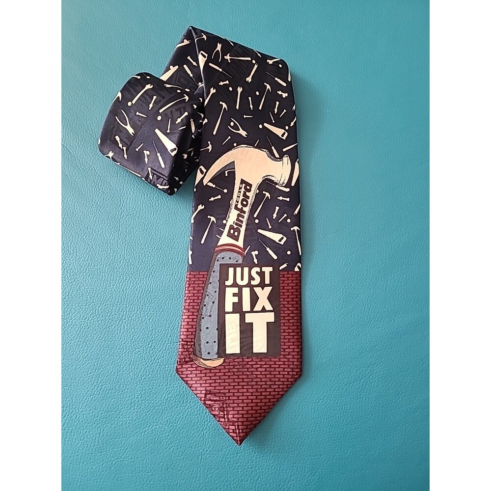 Home Improvement Binford Tools Just Fix It Tie Necktie